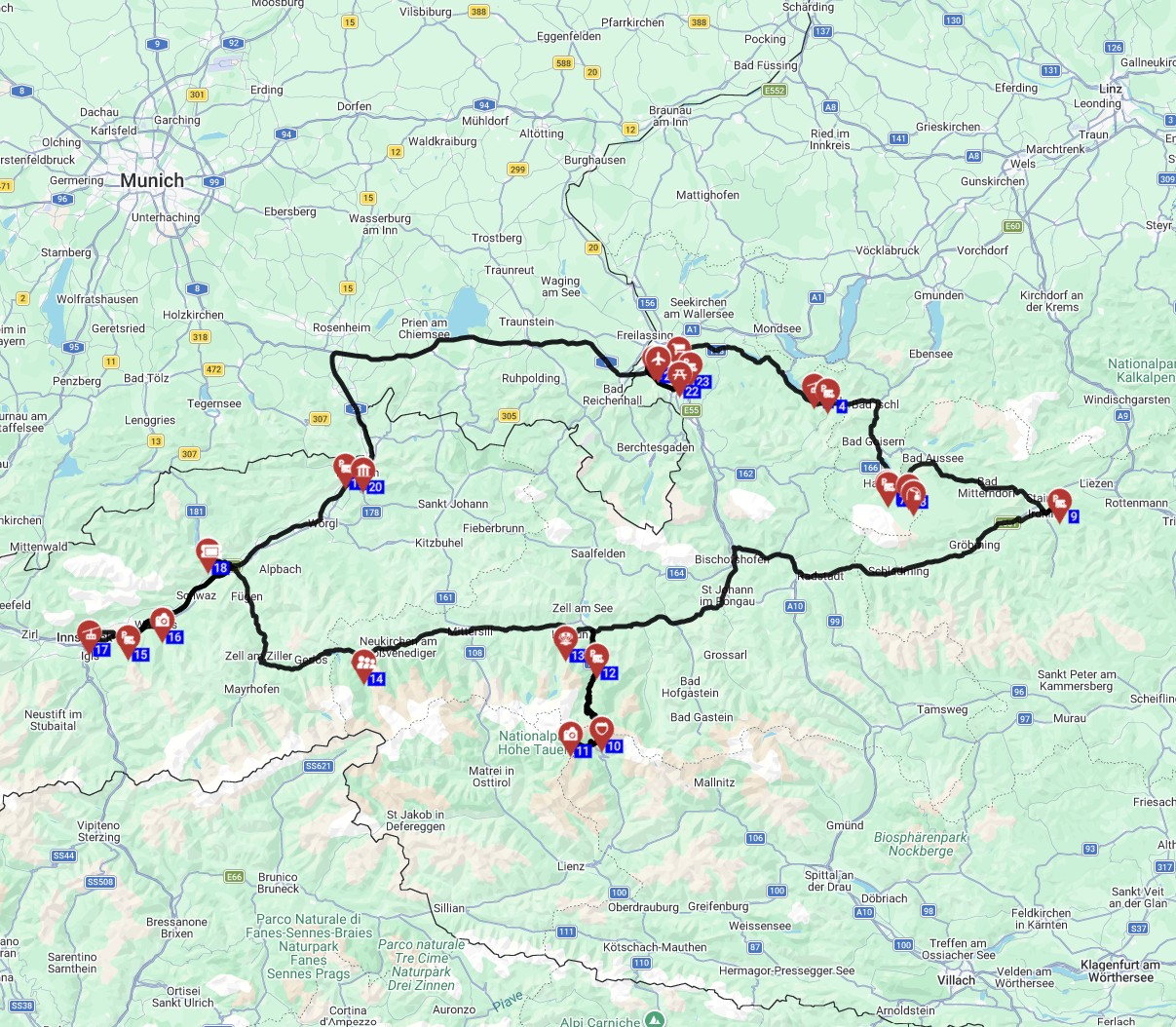 Salzburg Round trip - The Best of Austria Road Trip by Motorhome